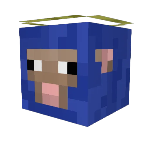 SimiBee Minecraft avatar head, 3D render
