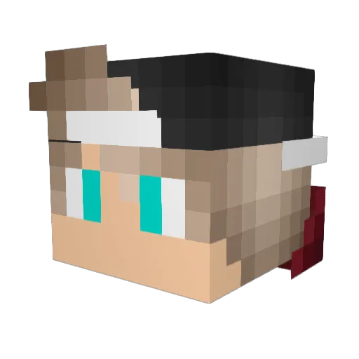 Simia_too_real Minecraft avatar head, 3D render