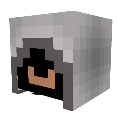 Simian01 Minecraft avatar head, 3D render