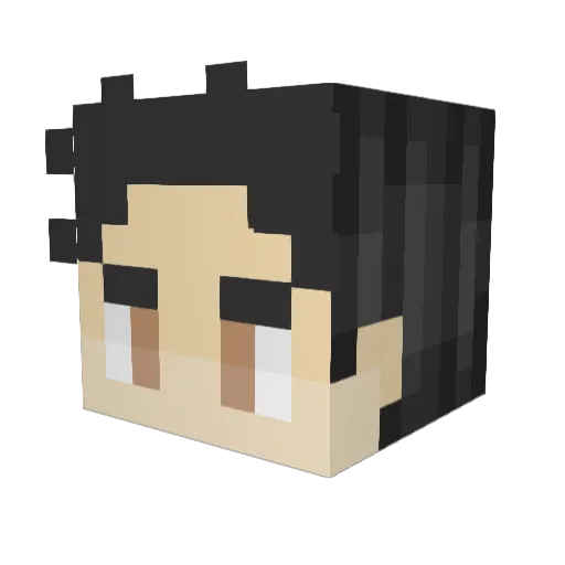 SimicScientist Minecraft avatar head, 3D render