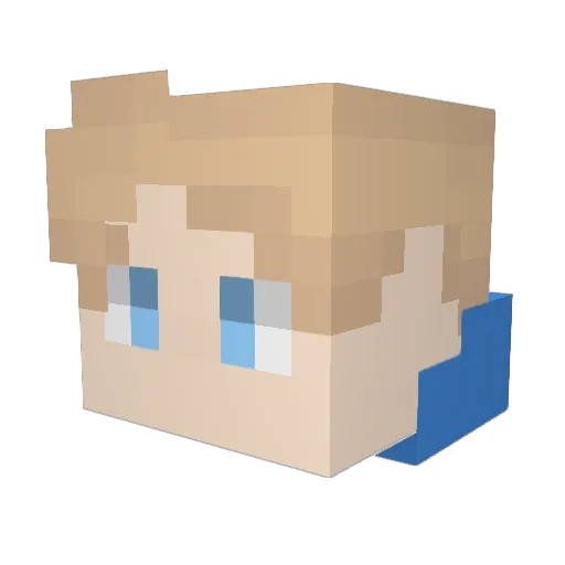 SimidaSchmidi Minecraft avatar head, 3D render