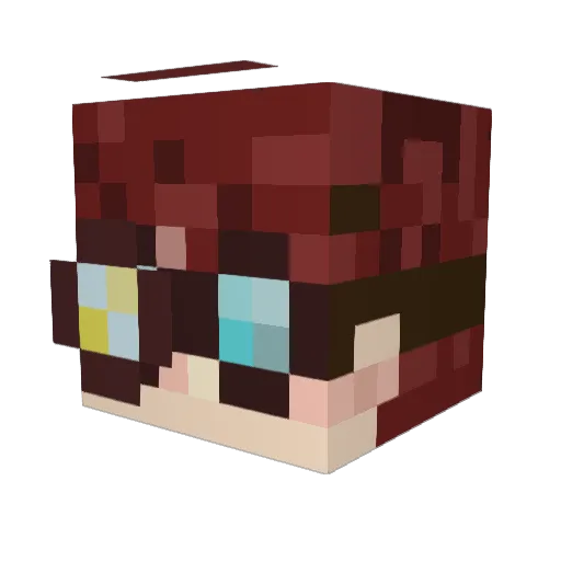 Simie1243 Minecraft avatar head, 3D render