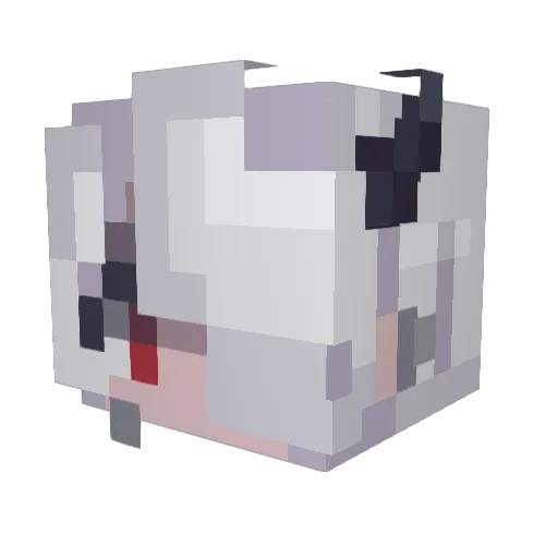 Simifaze Minecraft avatar head, 3D render