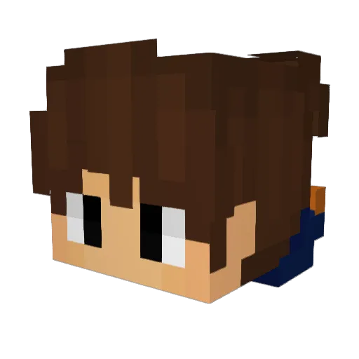 Simike21 Minecraft avatar head, 3D render