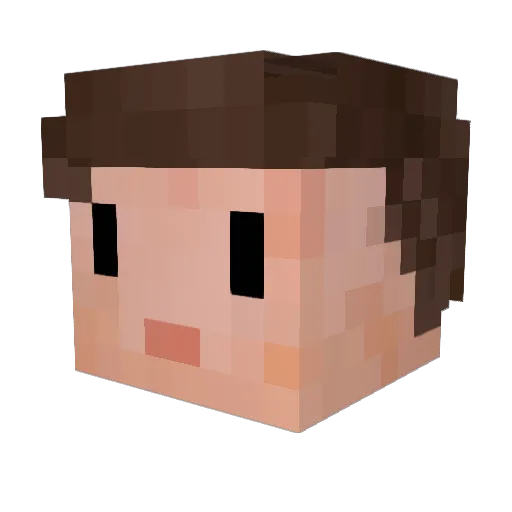 SimilarAlpha Minecraft avatar head, 3D render