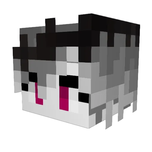 Similer Minecraft avatar head, 3D render
