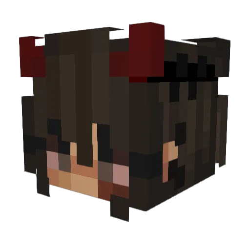 Similyn_ Minecraft avatar head, 3D render