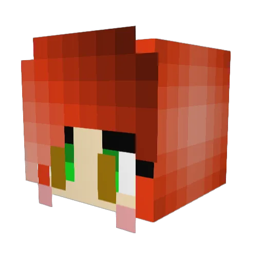 Simimi13 Minecraft avatar head, 3D render