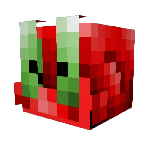 SimioAgresivo Minecraft avatar head, 3D render