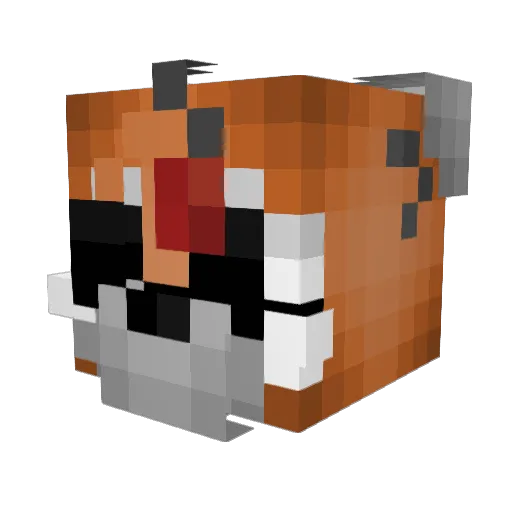 Simivex Minecraft avatar head, 3D render