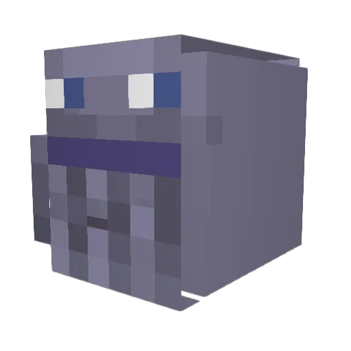 Simkius Minecraft avatar head, 3D render