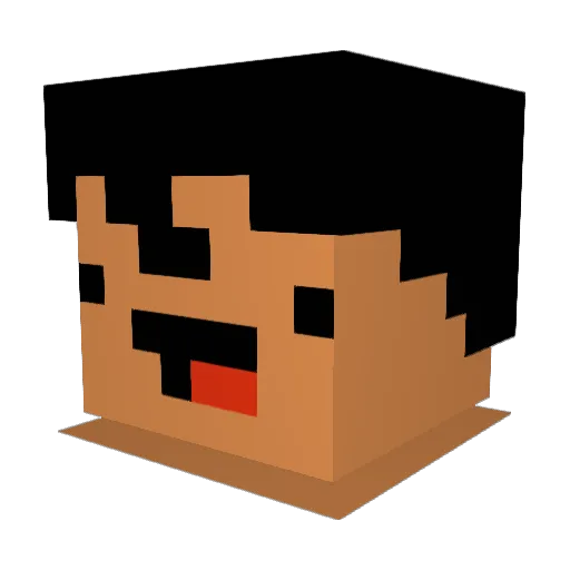 Simme_123 Minecraft avatar head, 3D render