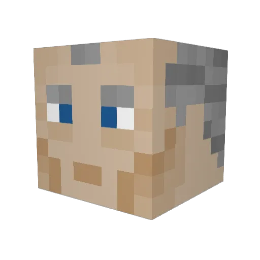SimmerlSimon Minecraft avatar head, 3D render