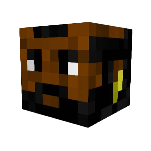Simmes55 Minecraft avatar head, 3D render