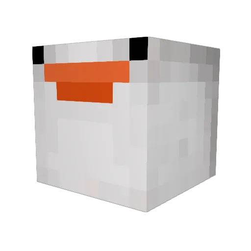 Simmias Minecraft avatar head, 3D render