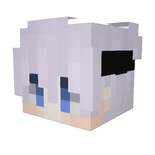 Simmih_ Minecraft avatar head, 3D render