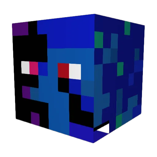 Simmoecki Minecraft avatar head, 3D render