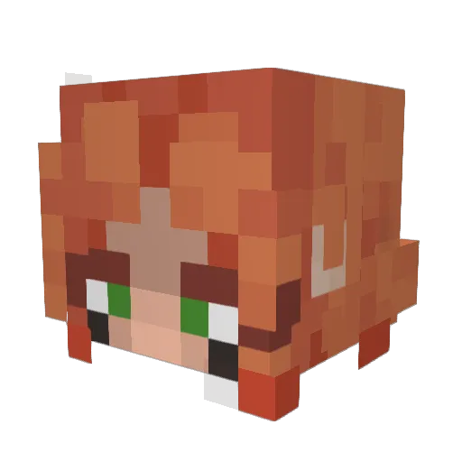 Simmonn_ Minecraft avatar head, 3D render