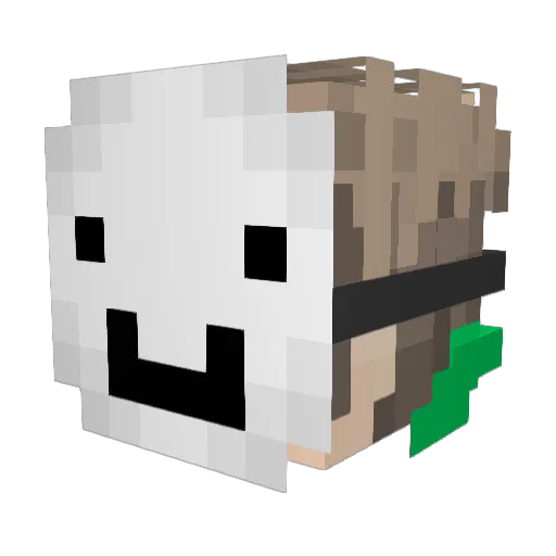 Simms_666 Minecraft avatar head, 3D render
