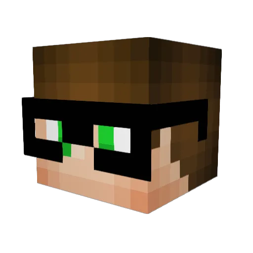 Simo0on_ Minecraft avatar head, 3D render