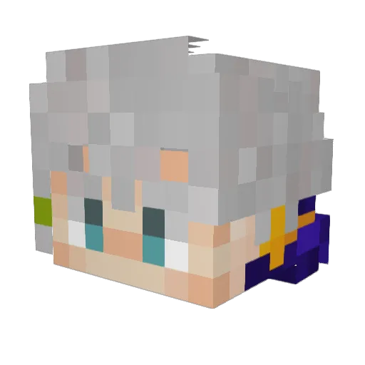 Simo_YT Minecraft avatar head, 3D render