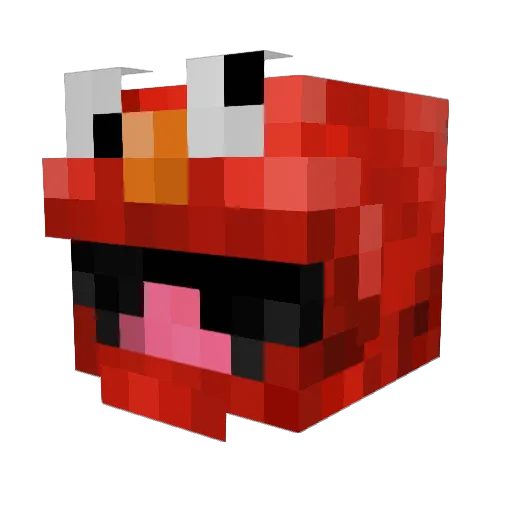 Simogne Minecraft avatar head, 3D render