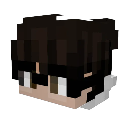 Simomax01 Minecraft avatar head, 3D render