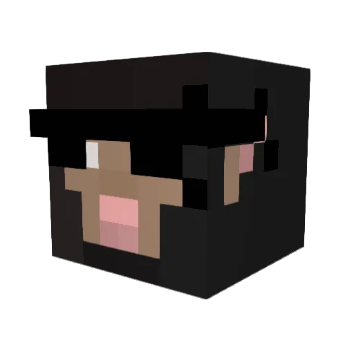 Simon2cool4real Minecraft avatar head, 3D render