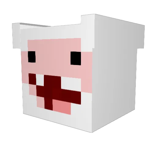 Simon415 Minecraft avatar head, 3D render
