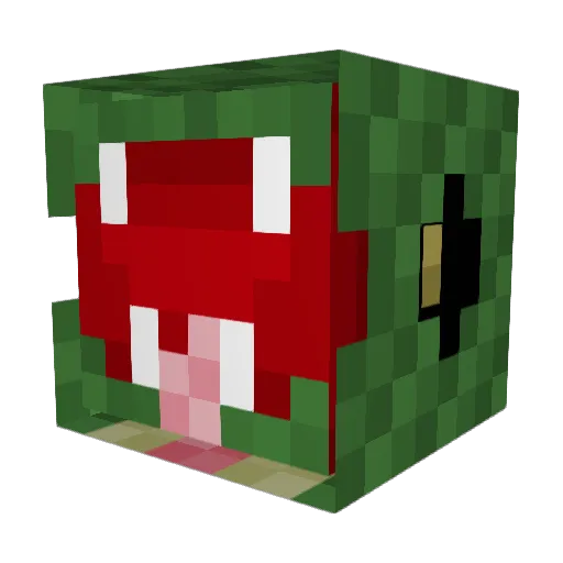 SimonBot4 Minecraft avatar head, 3D render