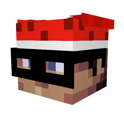SimonFlash2380 Minecraft avatar head, 3D render