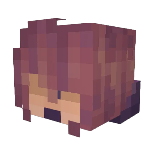 SimonLaurent Minecraft avatar head, 3D render