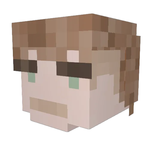 SimonSimonSim Minecraft avatar head, 3D render