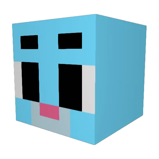 SimonT2139770 Minecraft avatar head, 3D render
