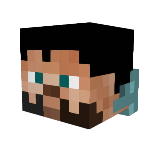 SimonTheDonut Minecraft avatar head, 3D render