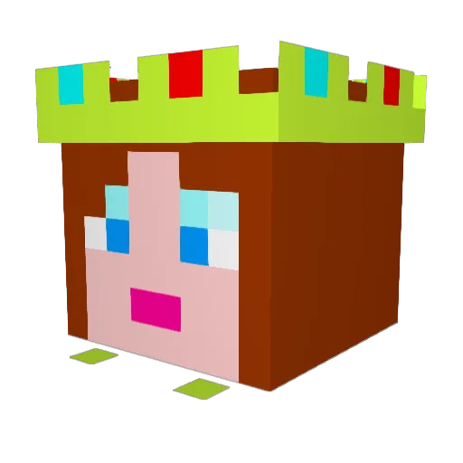 SimonTheFarmer Minecraft avatar head, 3D render