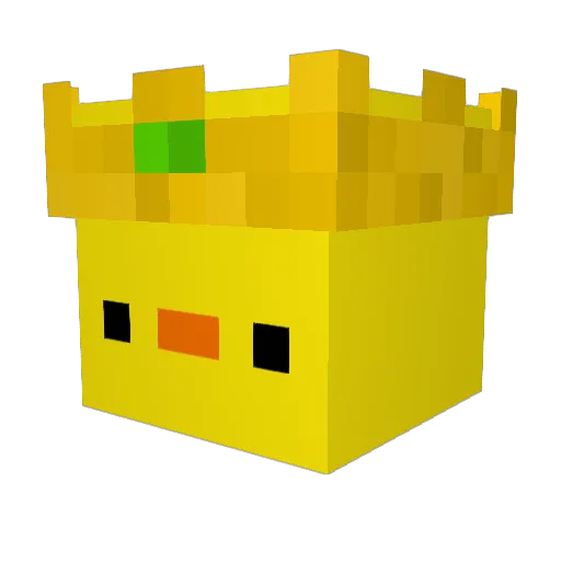 SimonVR Minecraft avatar head, 3D render