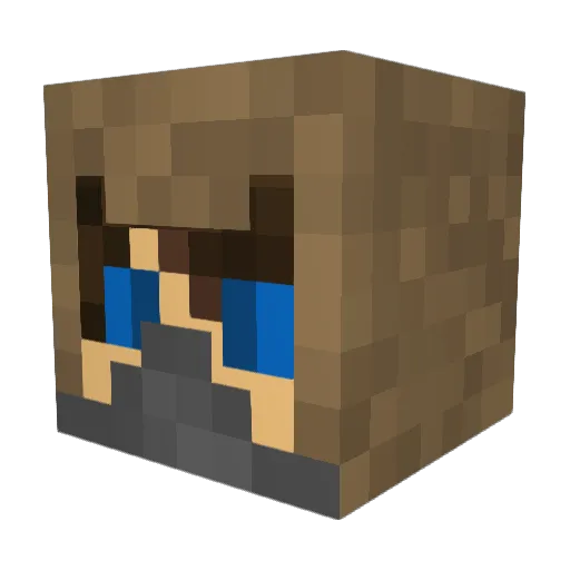 Simon_BB Minecraft avatar head, 3D render