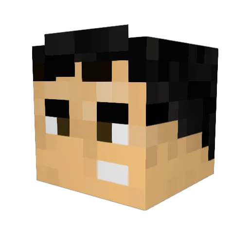 Simon_Bridges Minecraft avatar head, 3D render