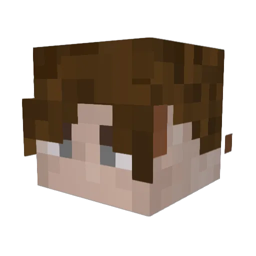 Simon_Parker Minecraft avatar head, 3D render