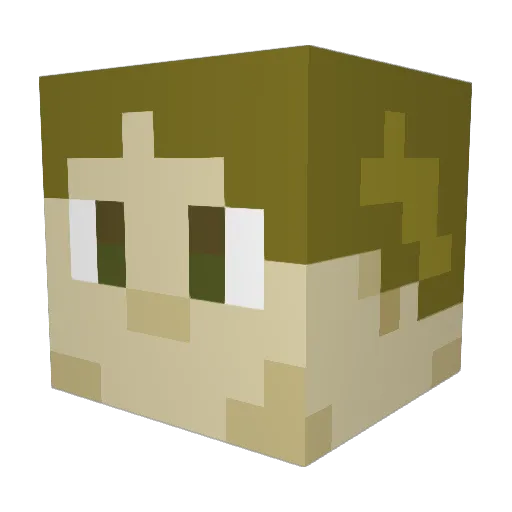 Simon_SNB Minecraft avatar head, 3D render
