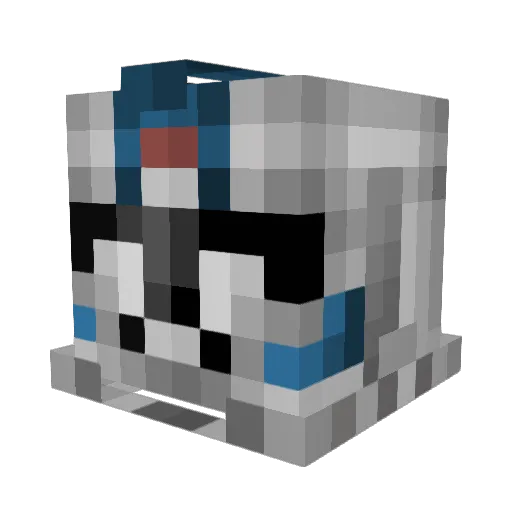 Simon_srer Minecraft avatar head, 3D render