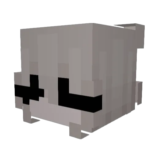 Simona8 Minecraft avatar head, 3D render