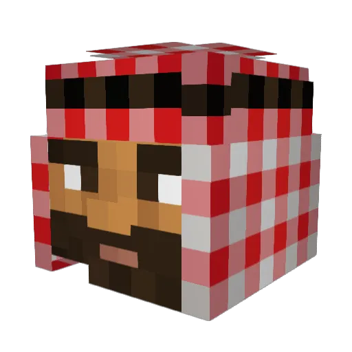 Simonapa Minecraft avatar head, 3D render