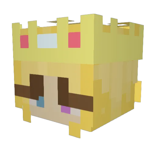 SimoneFr Minecraft avatar head, 3D render