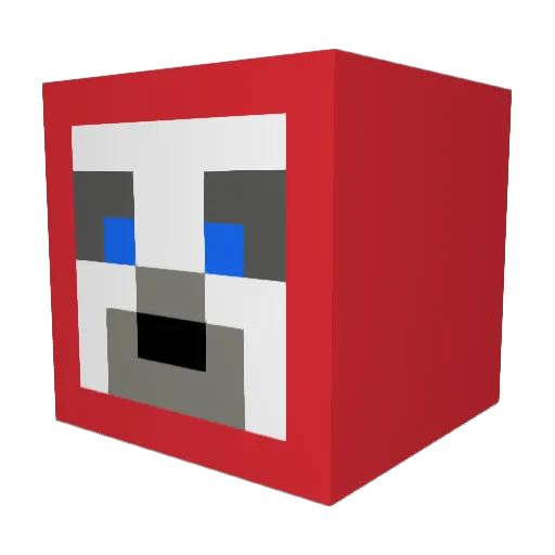 SimoneMelone7 Minecraft avatar head, 3D render