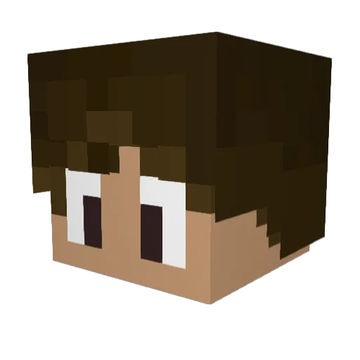Simonek_12 Minecraft avatar head, 3D render