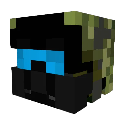 SimoniacAcorn Minecraft avatar head, 3D render