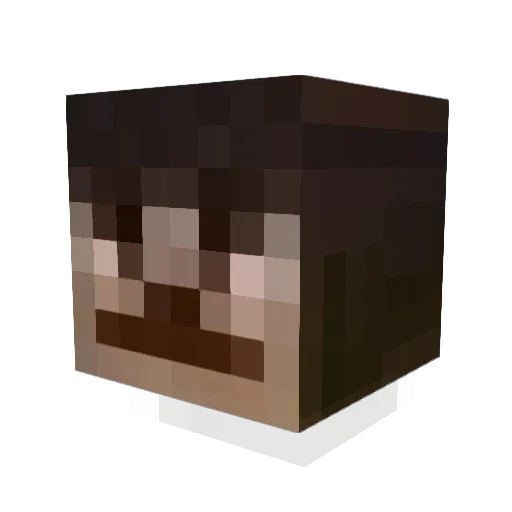 Simoniuzzo Minecraft avatar head, 3D render