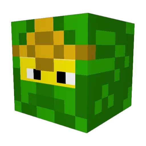 Simonjago Minecraft avatar head, 3D render